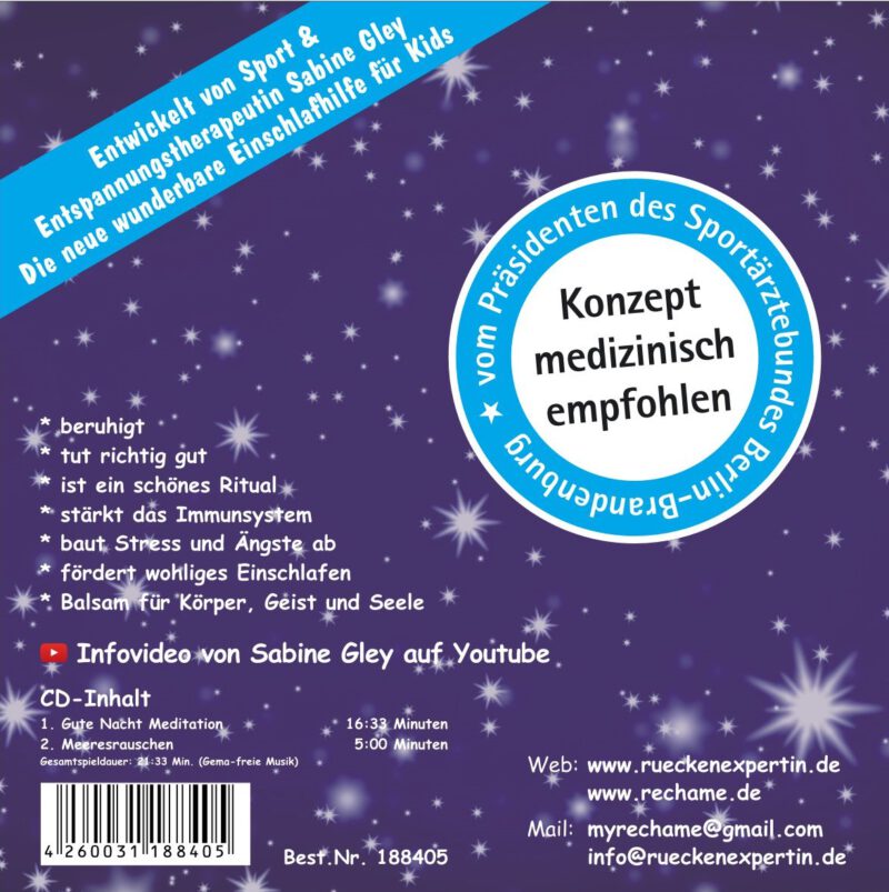 <b>Wolke 7 Rechame®<br>Einschlafhilfe für Kinder</b><br>CD (deutsch) – Bild 2